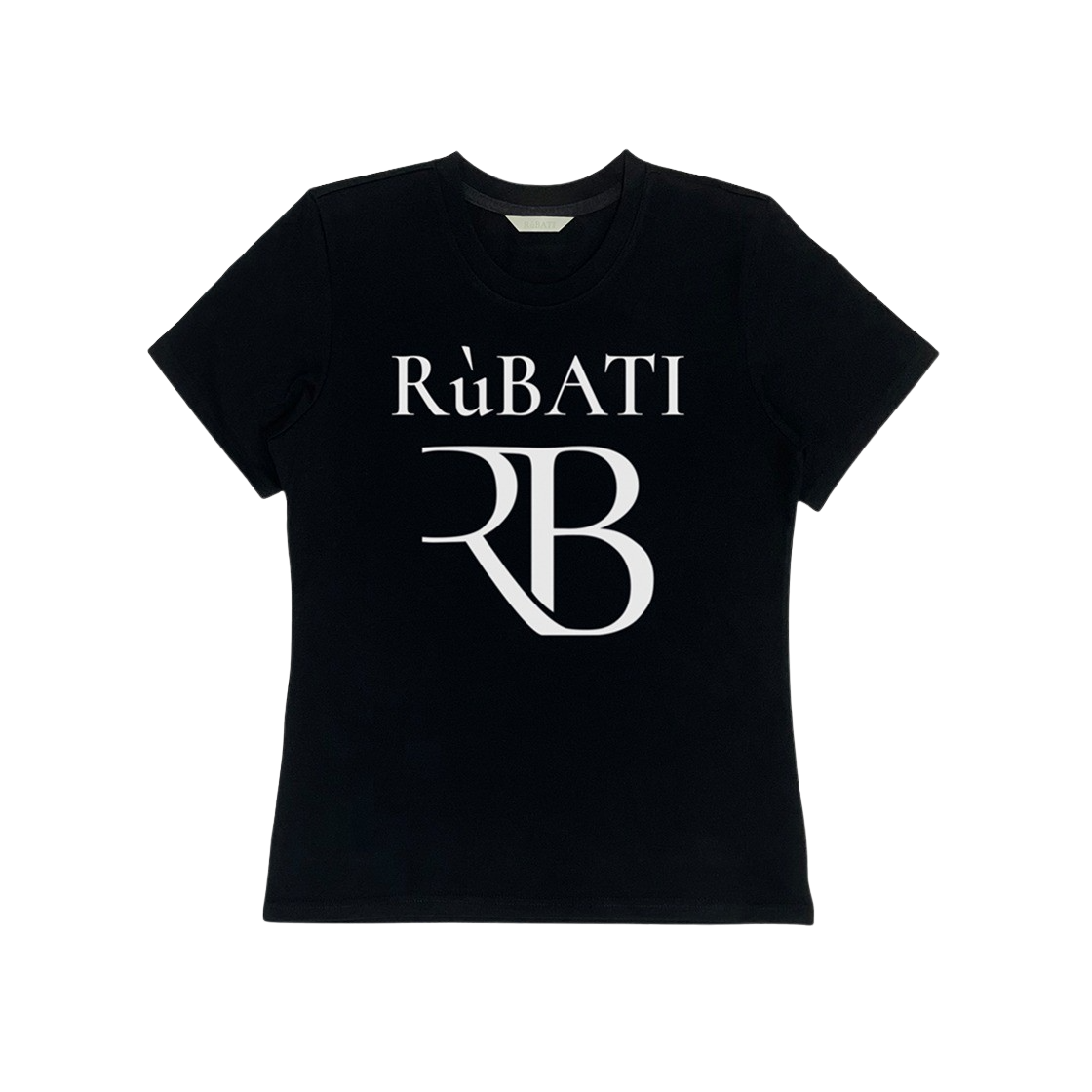 루바티 R.B 로고 티셔츠 블랙(Rubati R.B Logo Tshirt Black) - 1