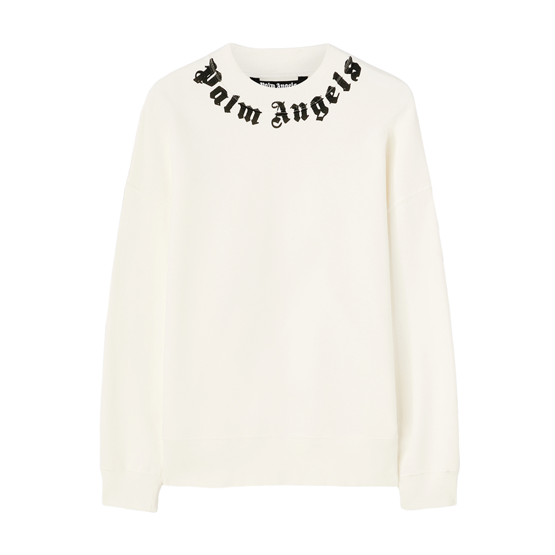 팜엔젤스 넥 로고 크루 오프 화이트