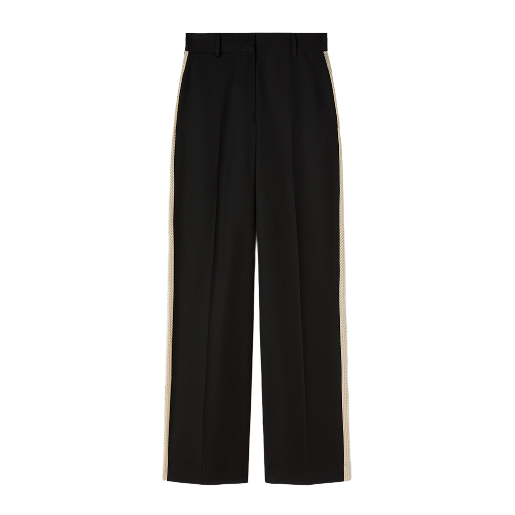 P3PWMA199 Palm Angels Knit Tape Suit Pants Black
