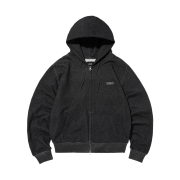 Suade Dark Leopard Hood Zip Up Leopard