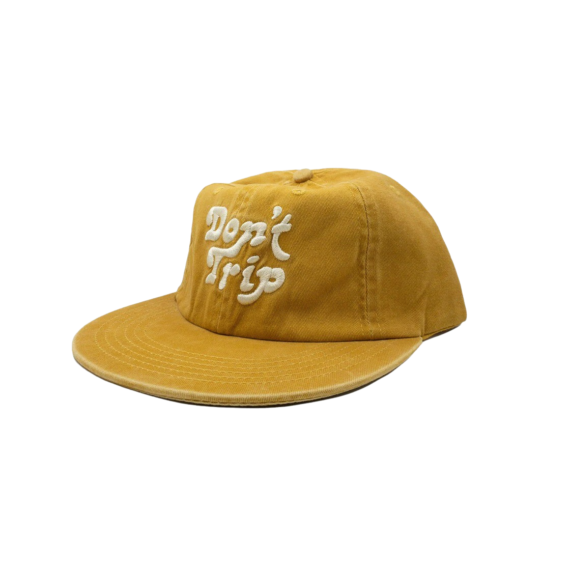 KM4BHTCFE08YL Free & Easy Don't Trip Washed Hat Mustard - 대표 이미지 #1
