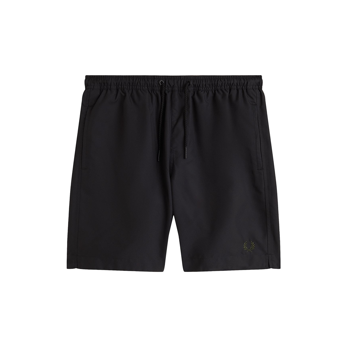 프레드페리 클래식 스윔쇼츠 블랙/코트그린(Fred Perry Classic Swimshort Blk/Crt Grn)