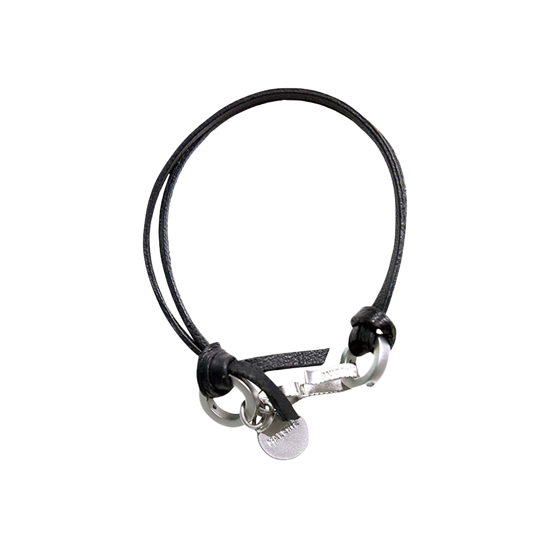 ブレスレット [Haleine]Leather l Mix Bracelet Black 알렌느 레더 메탈 믹스 브레이슬릿 블랙 | Haleine | KREAM