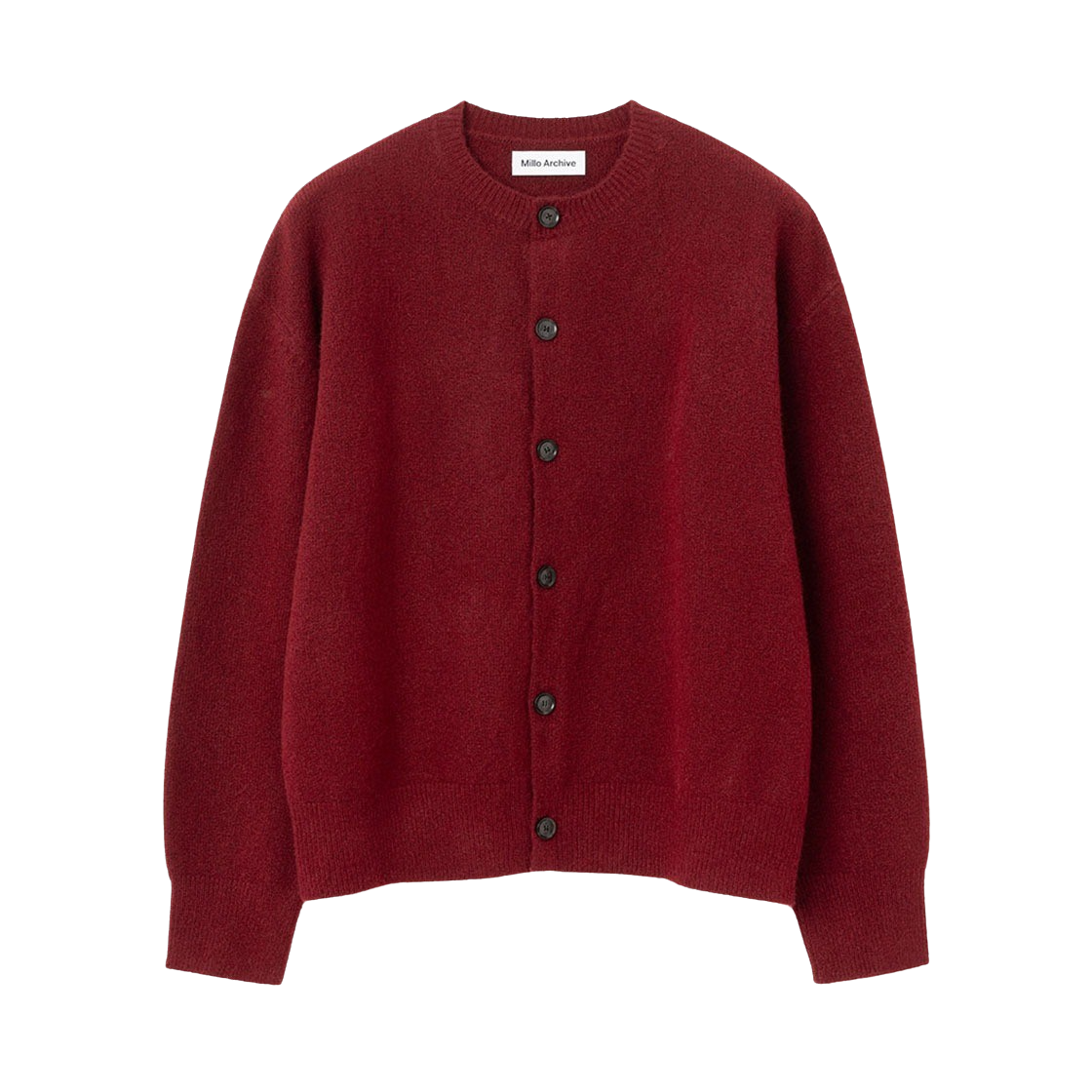 ML315RE Millo Archive Crop Move Cardigan Red - 대표 이미지 #1