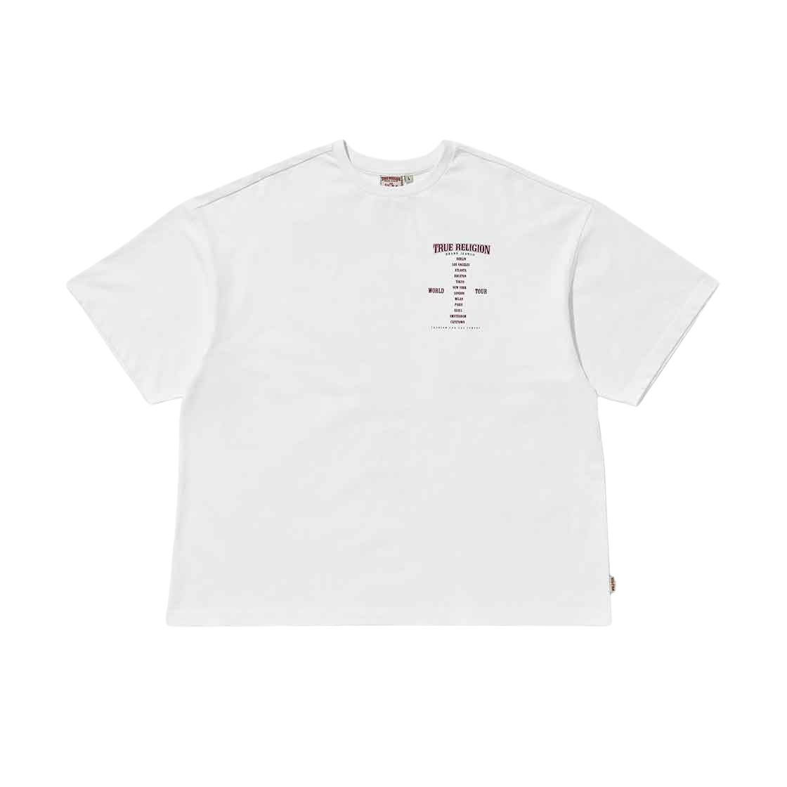 TR24SSTS05MWH True Religion TR World Tour T-Shirt White - 대표 이미지 #1