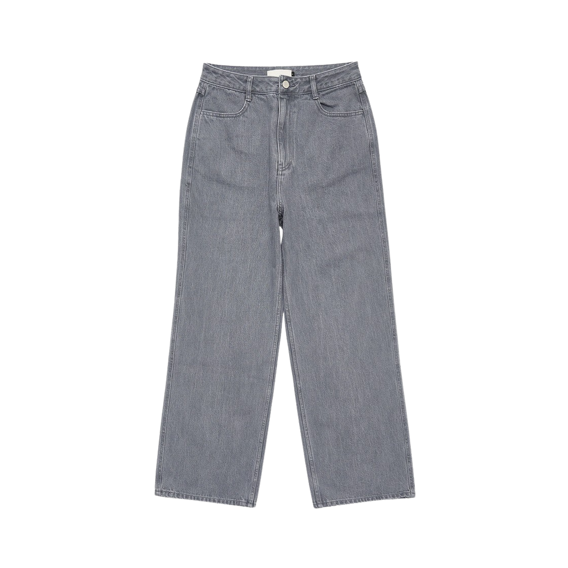 KM4BPADAM19DG Amomento Mens Semi Wide Boots Cut Dark Grey