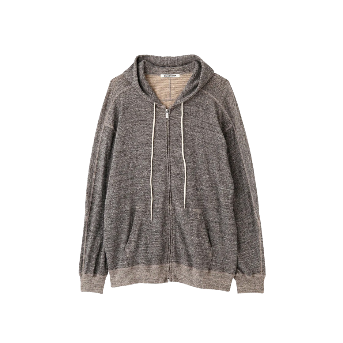 세븐바이세븐 오가닉 코튼 풀 집 써멀 파카 그레이(Seven By Seven Organic Cotton Full Zip Thermal Parka Grey)
