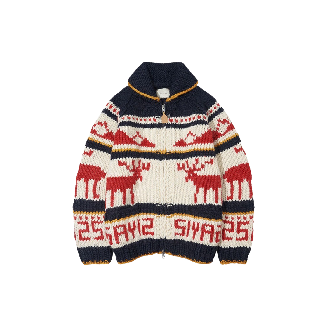 시야쥬 SIOT4057 코위찬 핸드메이드 스웨터 네이비