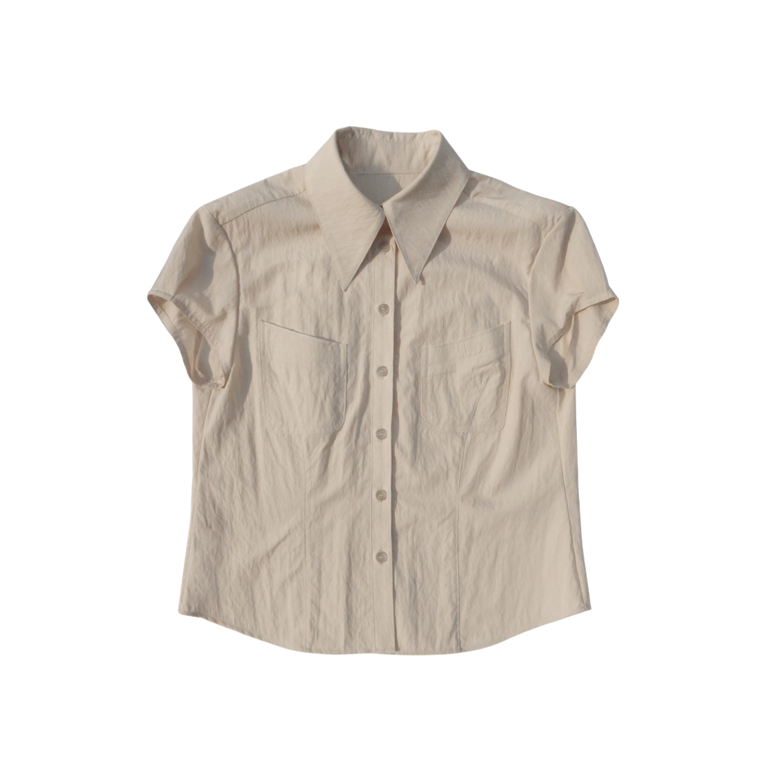 WGSH2504004-2 Odlyworkshop Nylon Puff  Shirt Grain