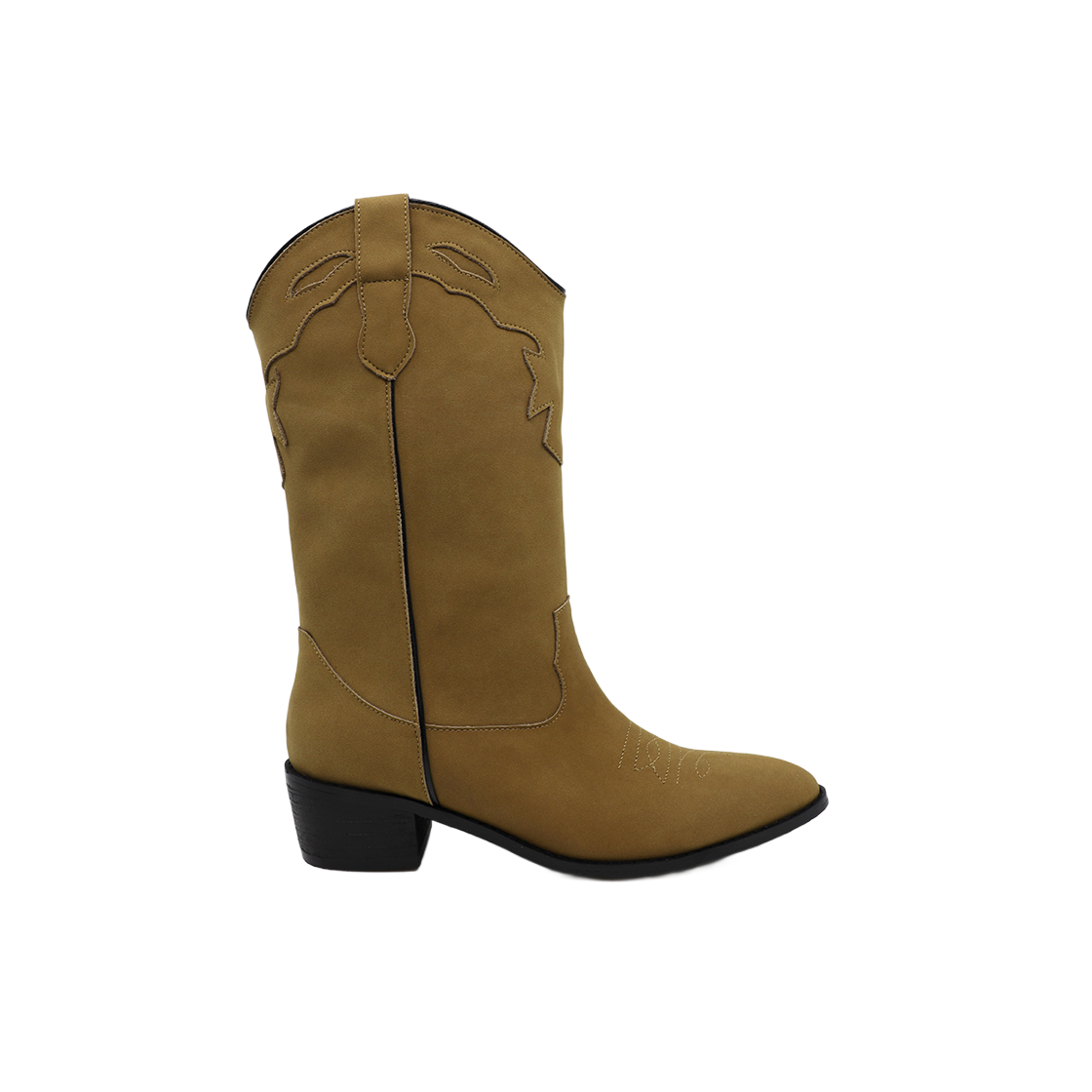 무드나잇 녹스 웨스턴부츠 카멜 누벅