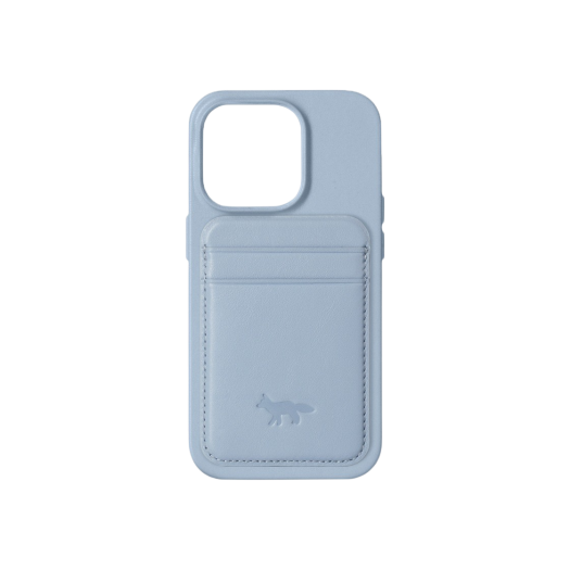 CHLD-BLU-NP22MP-M Native Union x Maison Kitsune Fox iPhone 14Pro Magsafe Card Case Medium Blue