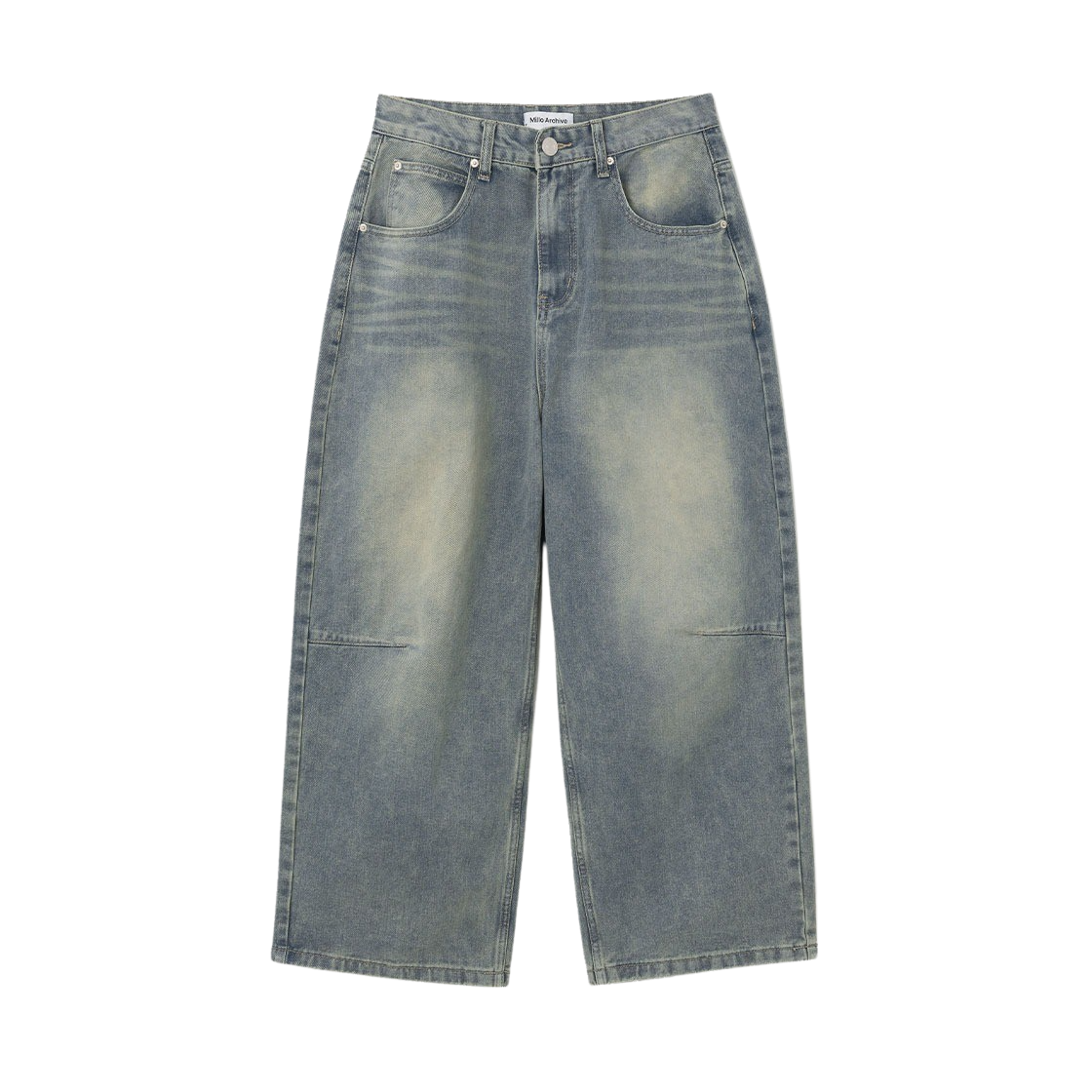 밀로 아카이브 루즈 스트레이트 데님 팬츠 페이드 블루