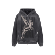 Represent Spirits Mascot Zip Hoodie Aged Black