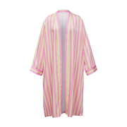 GOGORR Wide Pajama Robe Stripe
