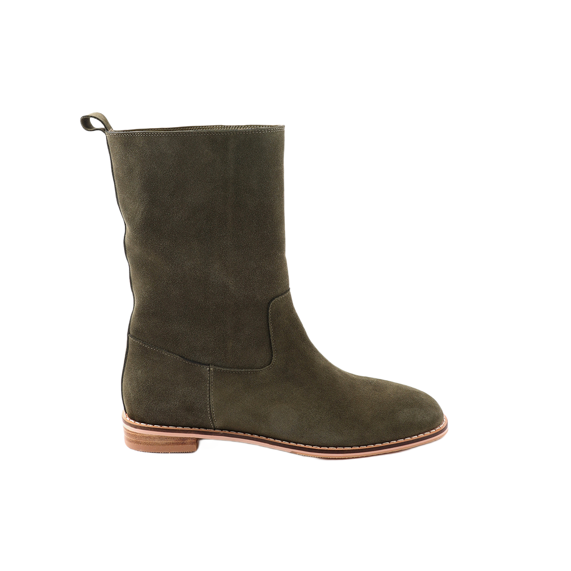 무드나잇 메이슨 하프부츠 모스그린