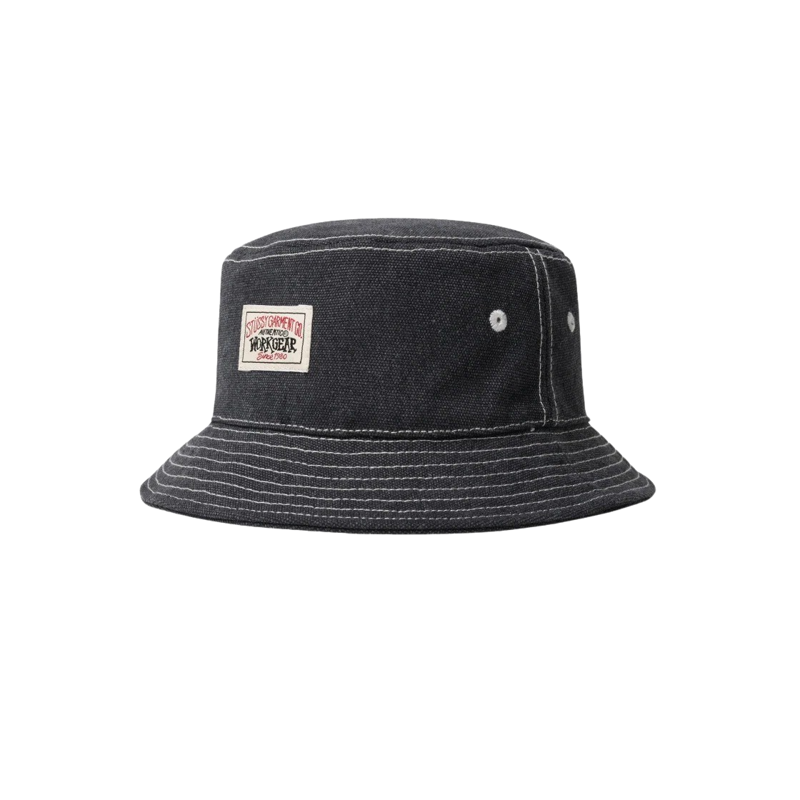 KM4AHTKST191BK Stussy Canvas Workgear Bucket Hat Black