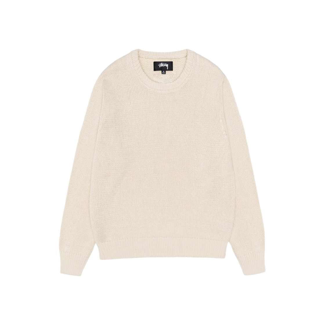 스투시 서프맨 아이콘 코튼 리넨 크루넥 아이보리 | Stussy | KREAM