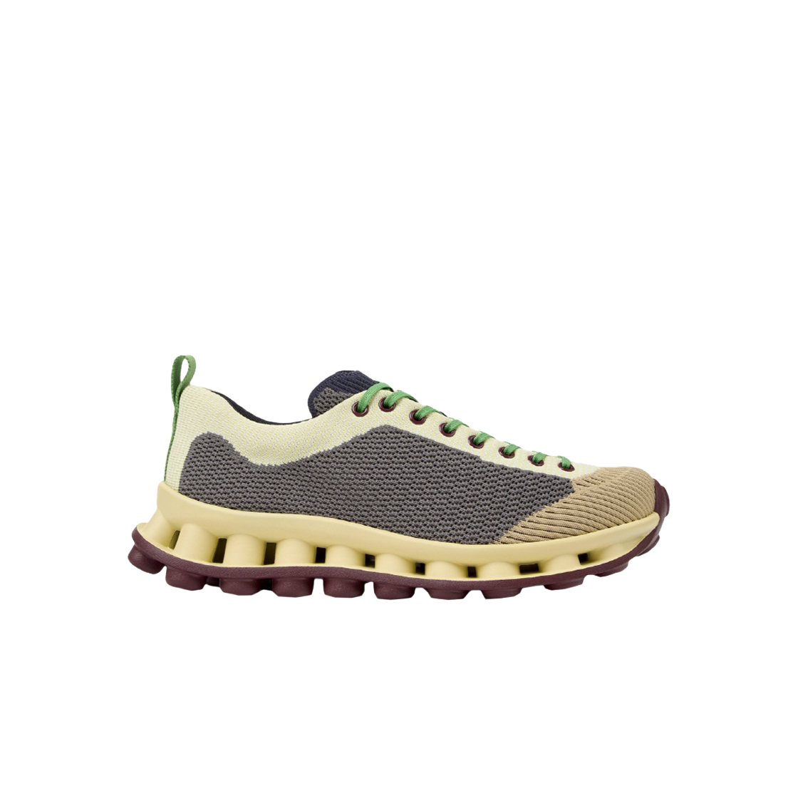 캠퍼 X 써네이 남성 펠로티시마 스니커즈 옐로우 앤 베이지 컬러