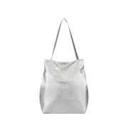 Fillintheblank Flow Bucket Shoulder Bag Silver