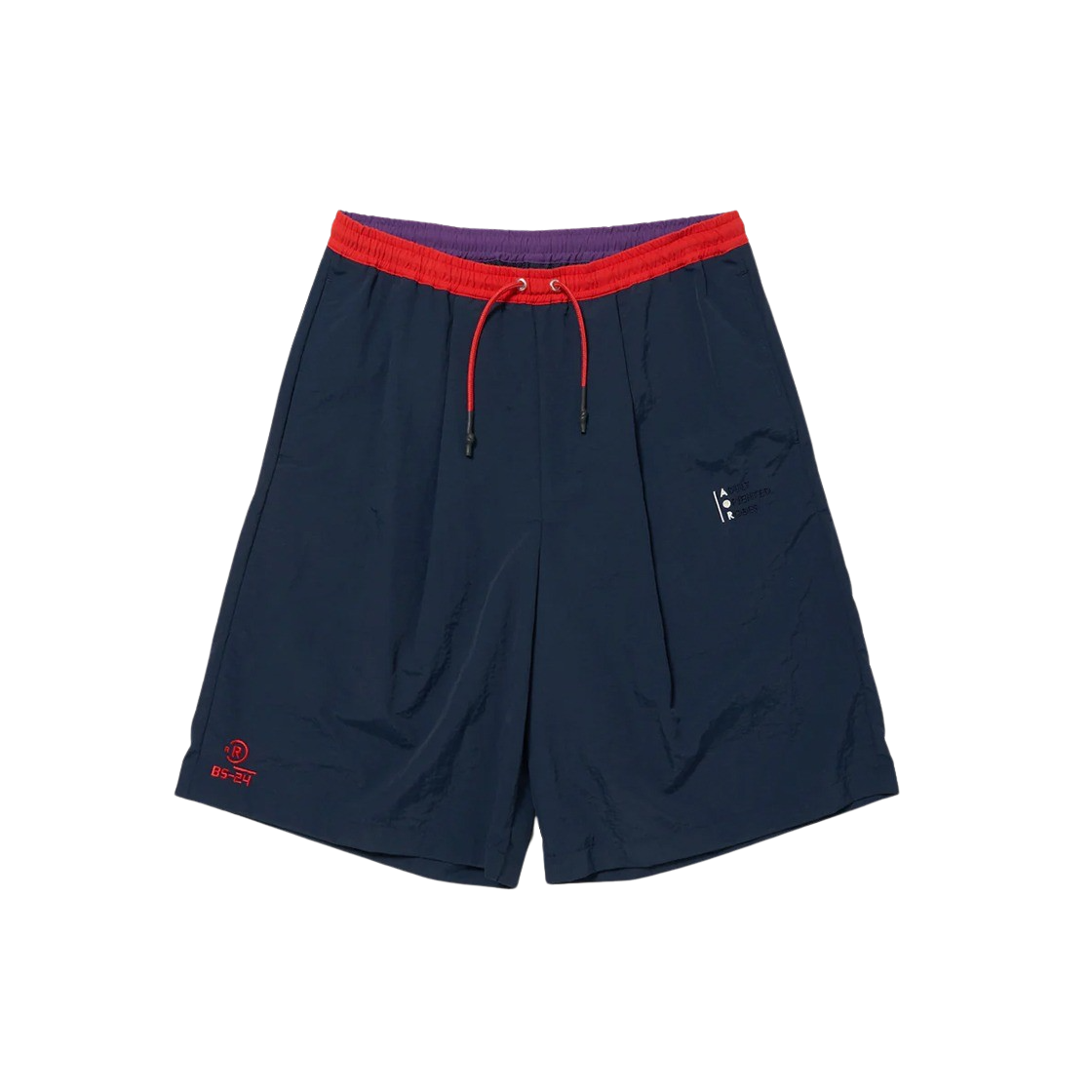KM4BPASAR14NY AOR Yachting Shorts Red Navy