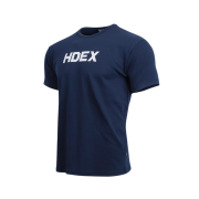 HDEX Main Logo Muscle Fit Sleeve T-Shirt Navy