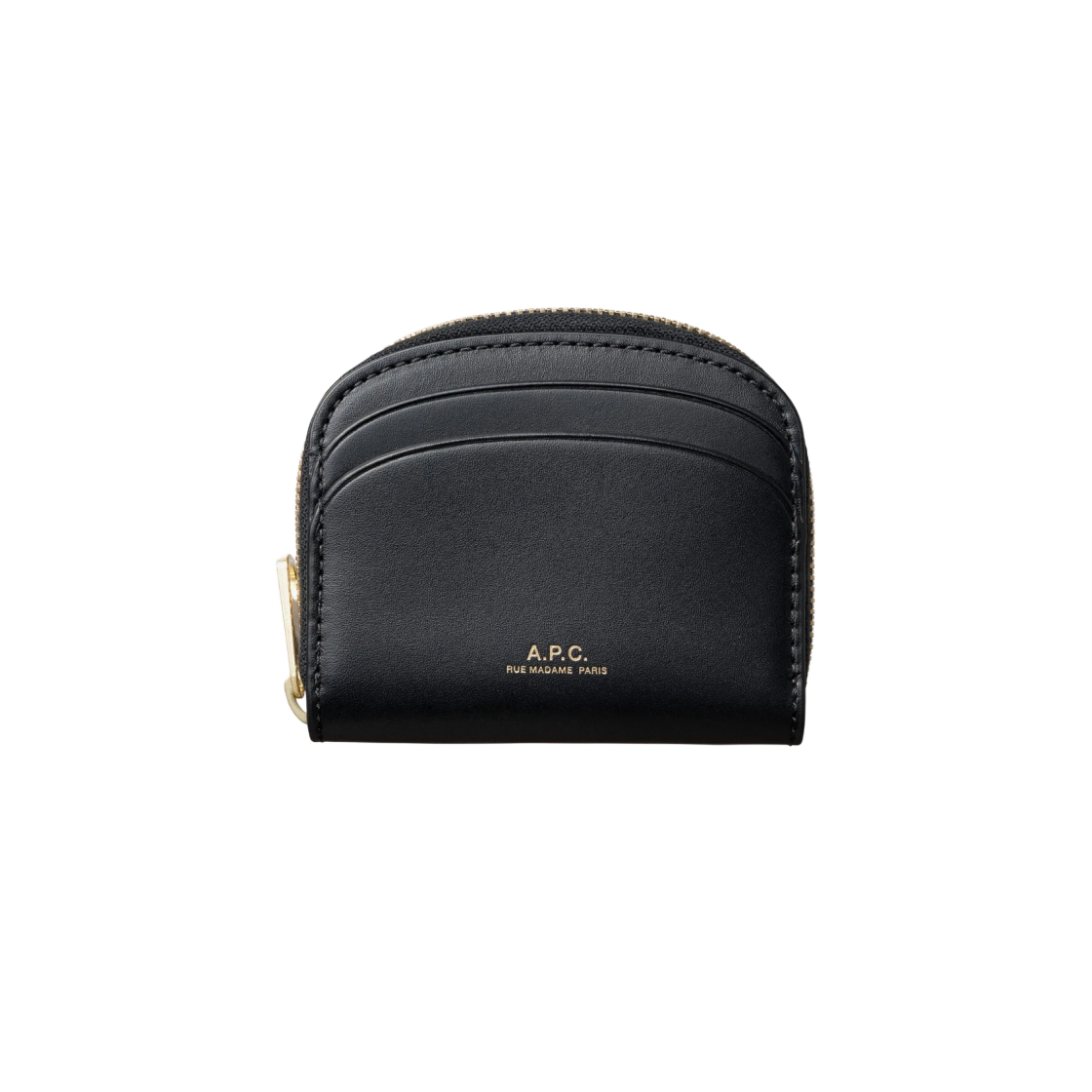 아페쎄 데미룬 미니 컴팩트 월렛 블랙(A.P.C. Demi-Lune Mini Compact Wallet Black)