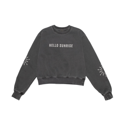 【HELLO SUNRISE】 Classic Typo Logo Sweatshirt / 追跡付 헬로선라이즈 클래식 타이포 로고 스웨트셔츠 네이비 | Hello