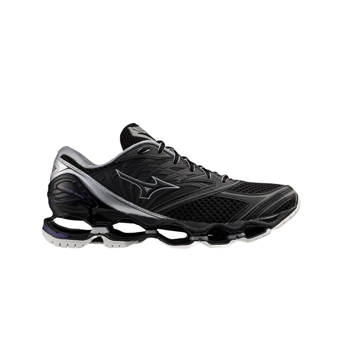 미즈노 웨이브 프로페시 LS 블랙 실버 퍼플 헤이즈(Mizuno Wave Prophecy LS Black Silver Purple Haze)