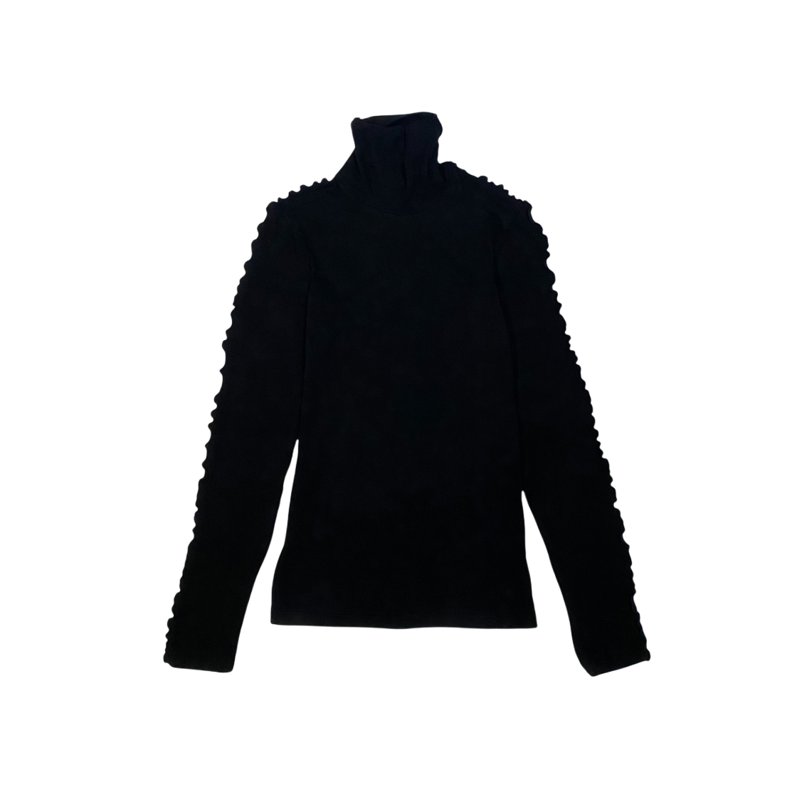 영오 라인 디테일 터틀넥 블랙(Youngoh Line Detailed Turtleneck Black)