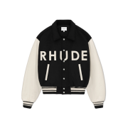 Rhude Collegiate Jacket Black Cream - 24FW