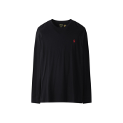 [30%적립] Polo Ralph Lauren Classic Fit Jersey Long Sleeve T-Shirt Polo Black - 24FW