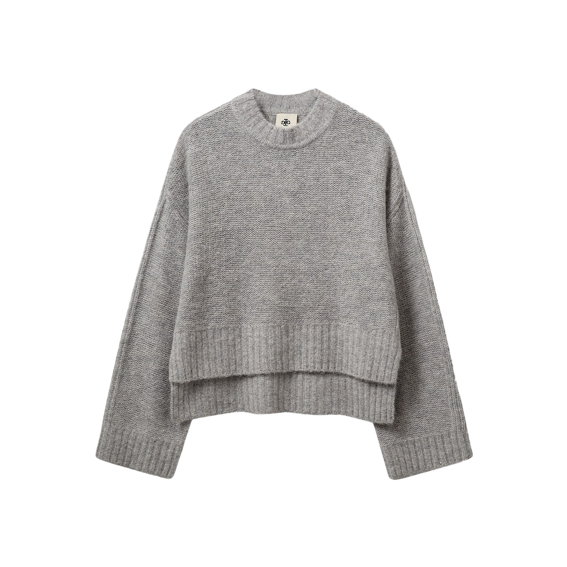 KW4CKNPTG03GY The Garment Women Margrethe Slit Sweater Smoke - 24FW