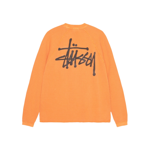 스투시 래글런 써멀 롱슬리브 크루 샌드 | Stussy | KREAM