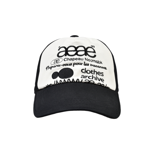 【AEAE】web logo 5panel cap [blue/red] 에이이에이이 웹 로고 5 패널 볼캡 블랙 | AEAE | KREAM