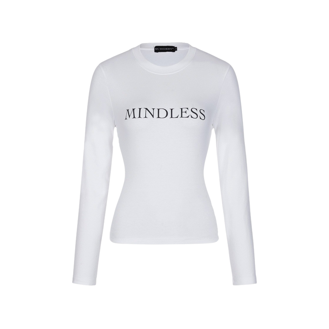 써저리 우먼 마인드리스 슬림 롱슬리브 화이트(Surgery Women Mindless Slim Long Sleeves White)