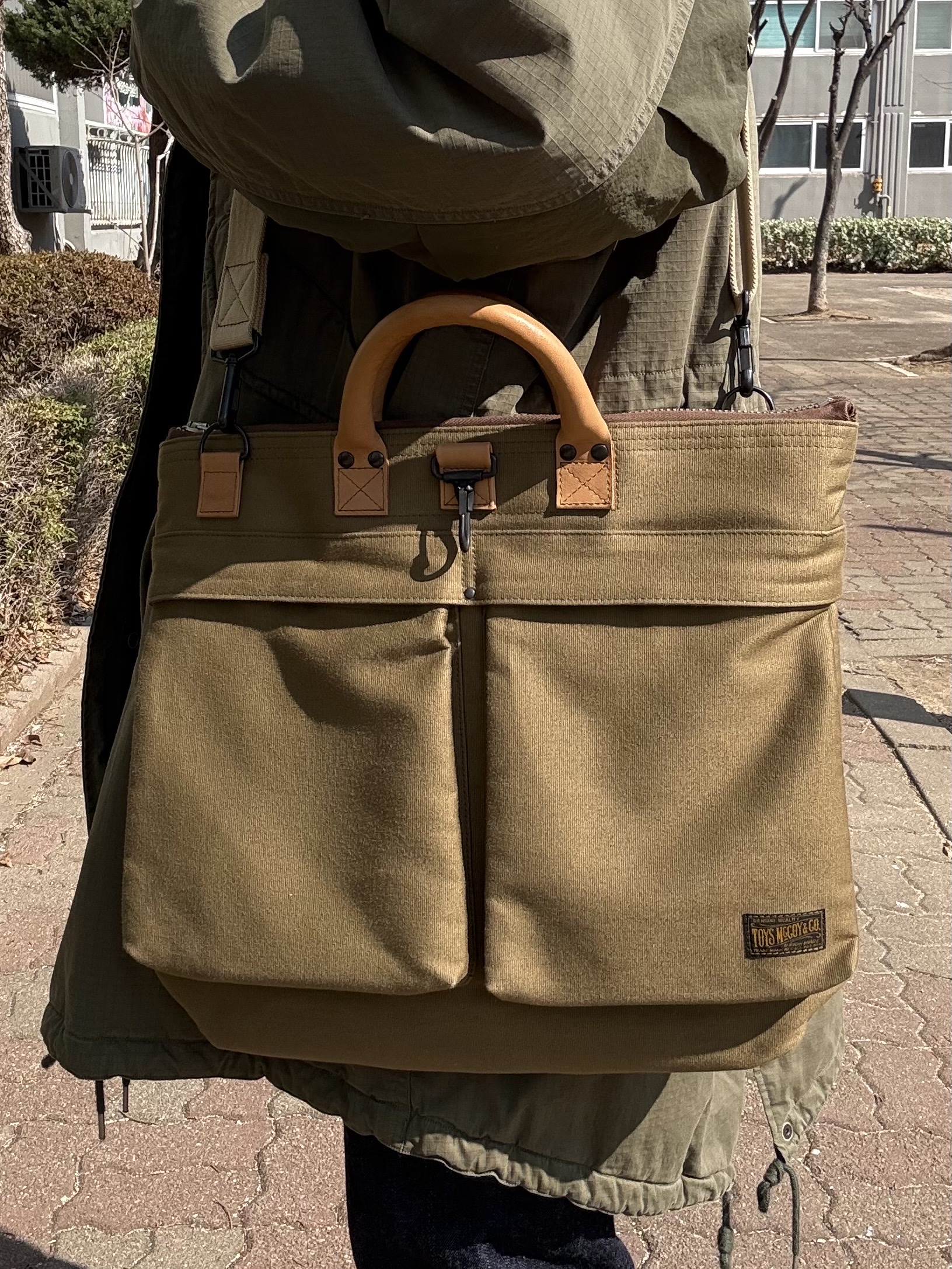 Fullcount 1101W Straight Denim One Wash Indigo Blue, Toys McCoy Helmet Bag Grossglain Khaki 착용 스타일 - 9