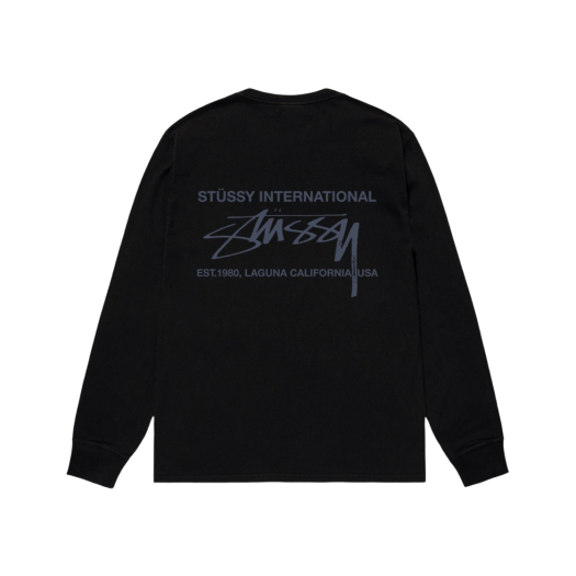 Stussy Smooth International LS T-Shirt Black