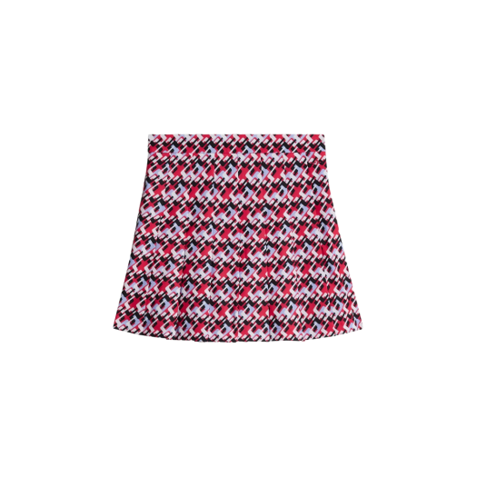 (W) J.Lindeberg Adina Print Skirt JL Micro Bridge Rose Red
