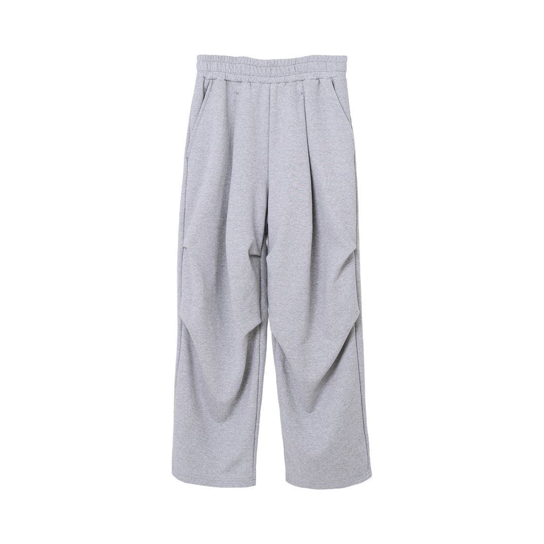 어레이드 컴피 오버사이즈 턱 디테일 스웻 팬츠 그레이(Arrayed Comfy Oversized Tuck Detail Sweat Pants Gray)