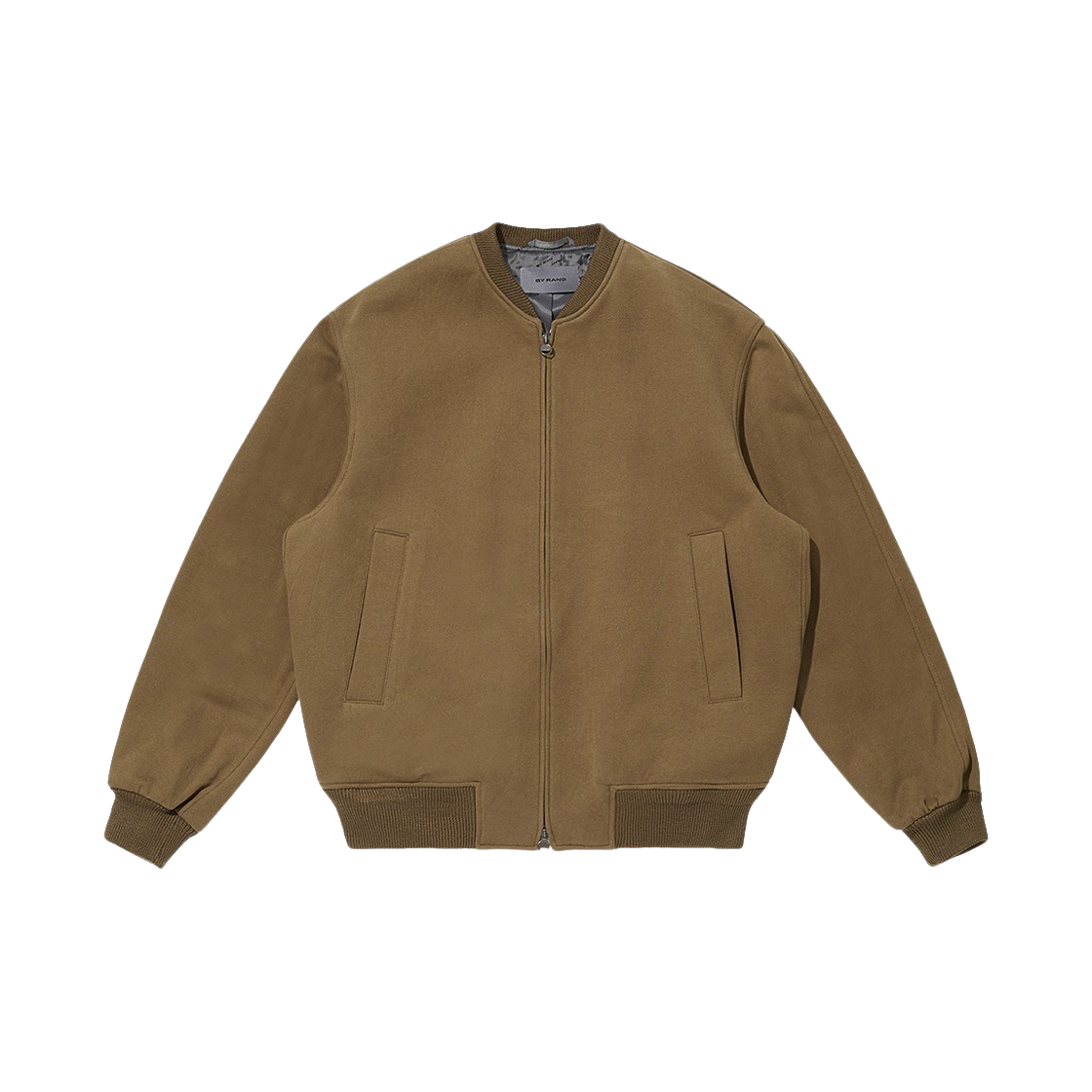 바이랑 지퍼 코튼 저지 자켓 베이지