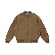 BY RANG Zipped Cotton Jersey Jacket Beige