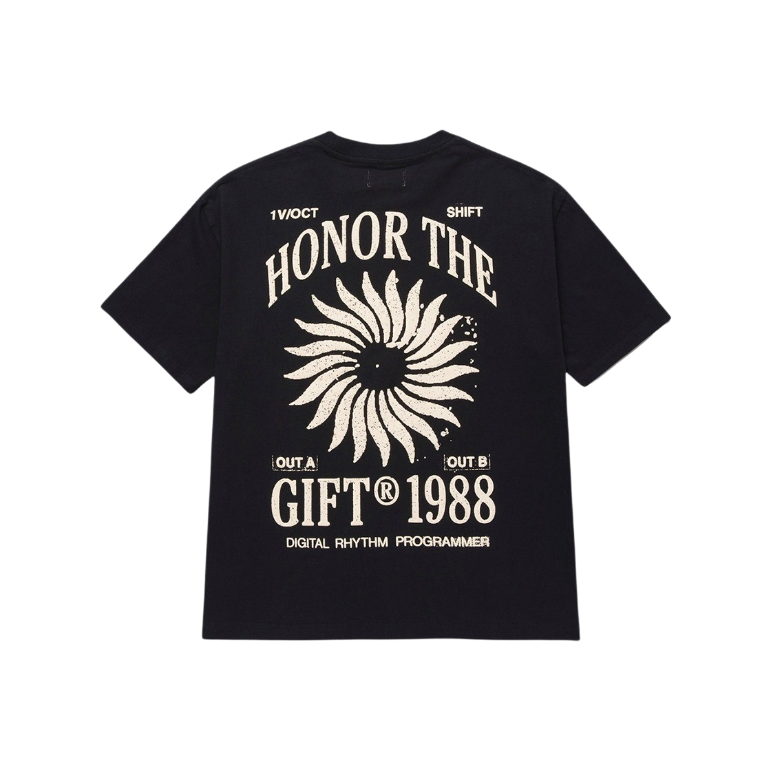 KM4DTSSHG01BK Honor The Gift Sunray Logo Tee Black - 24FW