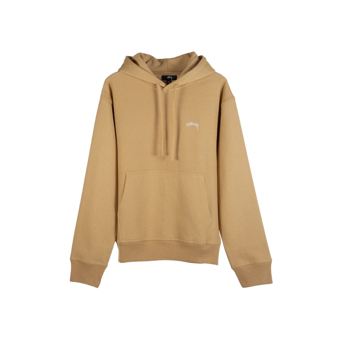 KM4ATSHST160BG Stussy Overdyed Stock Logo Hoodie Tan