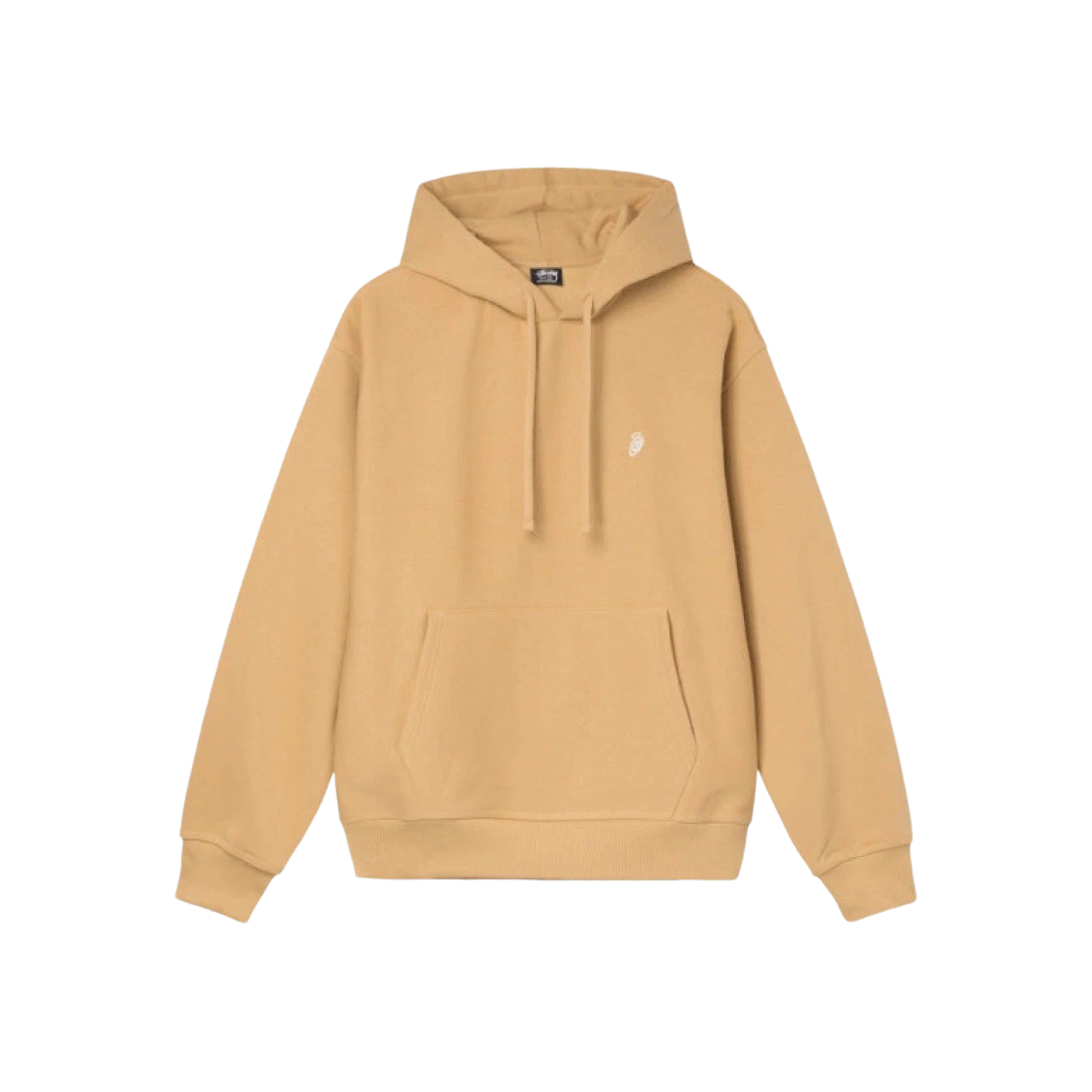 KM4ATSHST169BG Stussy Swirl Applique Hoodie Tan