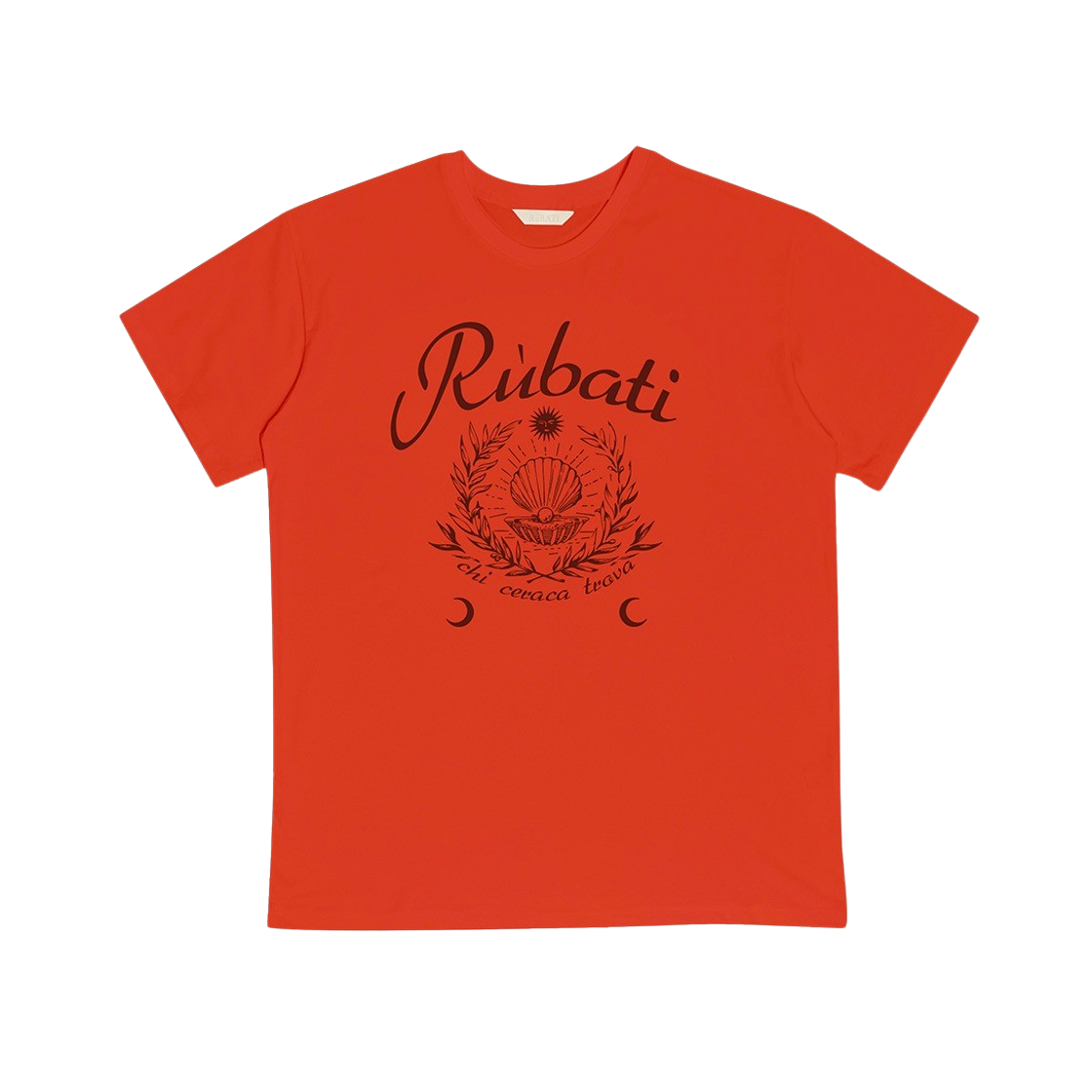 2024RETEE13 Rubati Pearl Oyster Retro Tshirt Vintage Red