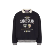 Martine Rose Polo Neck Crew Black Same Same - 24FW
