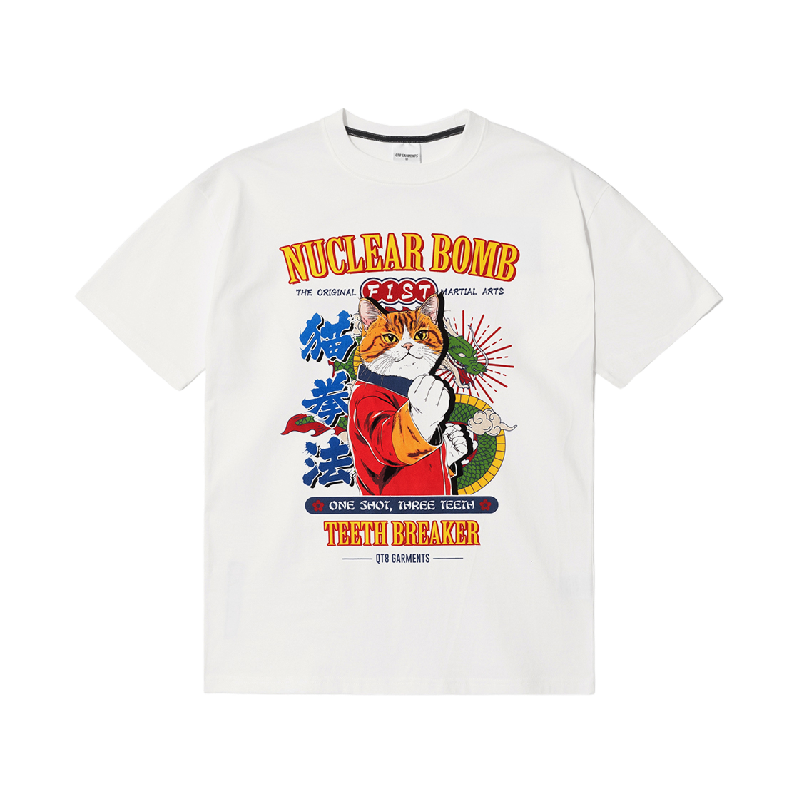 Q5MMTS007IVO QT8 GARMENTS Teeth Breaker Tee Ivory