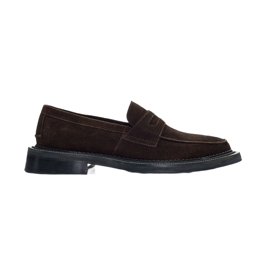 STU240000DLSCW STU Oversole Suede Loafer Brown