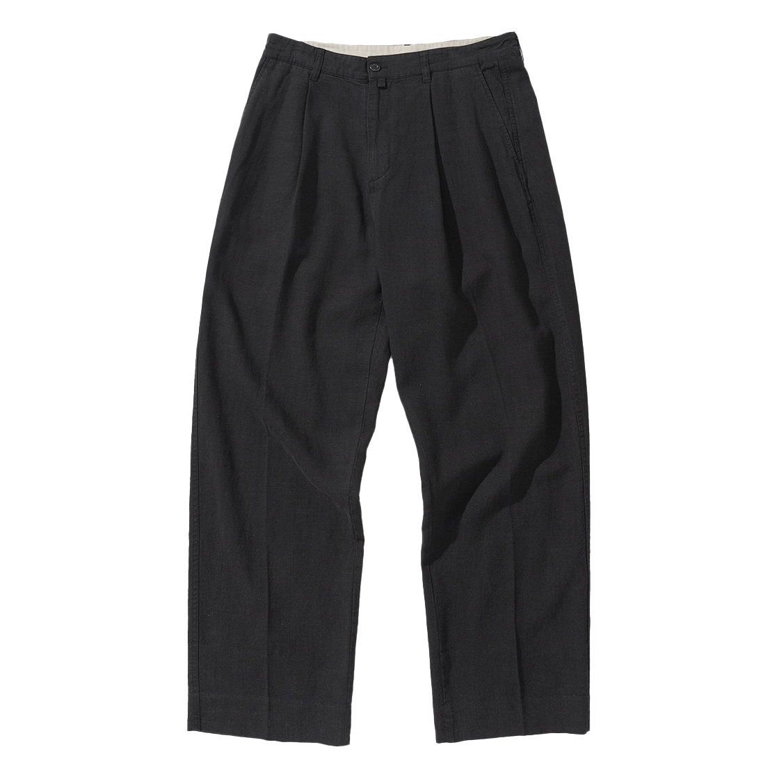 유니폼 브릿지 린넨 스포츠 팬츠 블랙