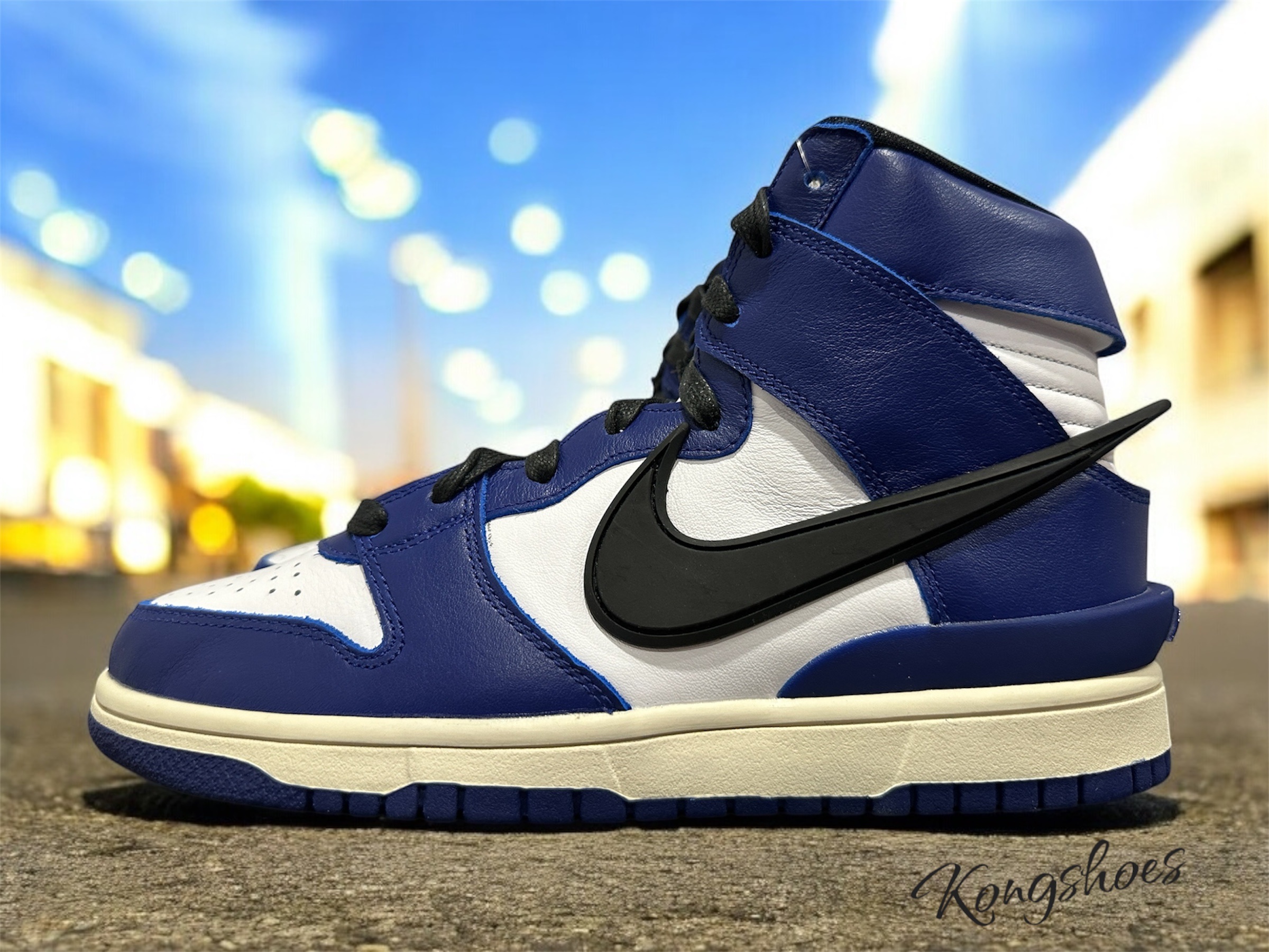 Nike x Ambush Dunk High Deep Royal Blue 착용 스타일
